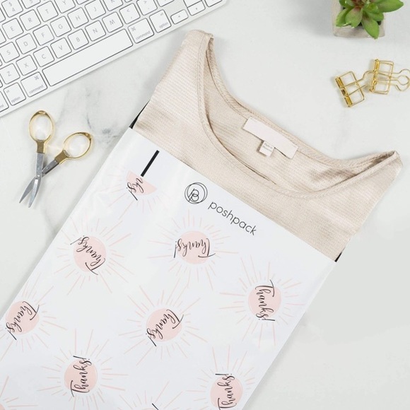 📦3/$20 mix + match📦 10 POLY MAILERS thank you dots - 10”x13” + FREE stickers - Picture 4 of 8